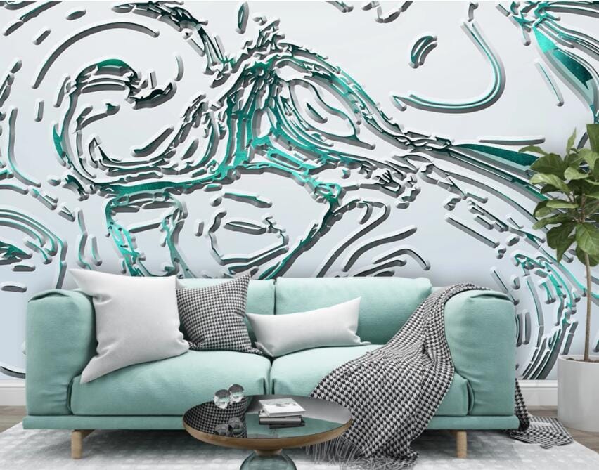 3D Carved Lines 3020 Wall Murals Wallpaper AJ Wallpaper 2 