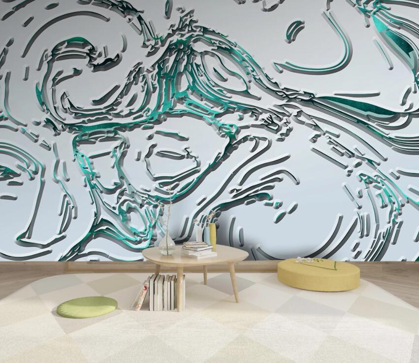 3D Green Pattern 2009 Wall Murals Wallpaper AJ Wallpaper 2 