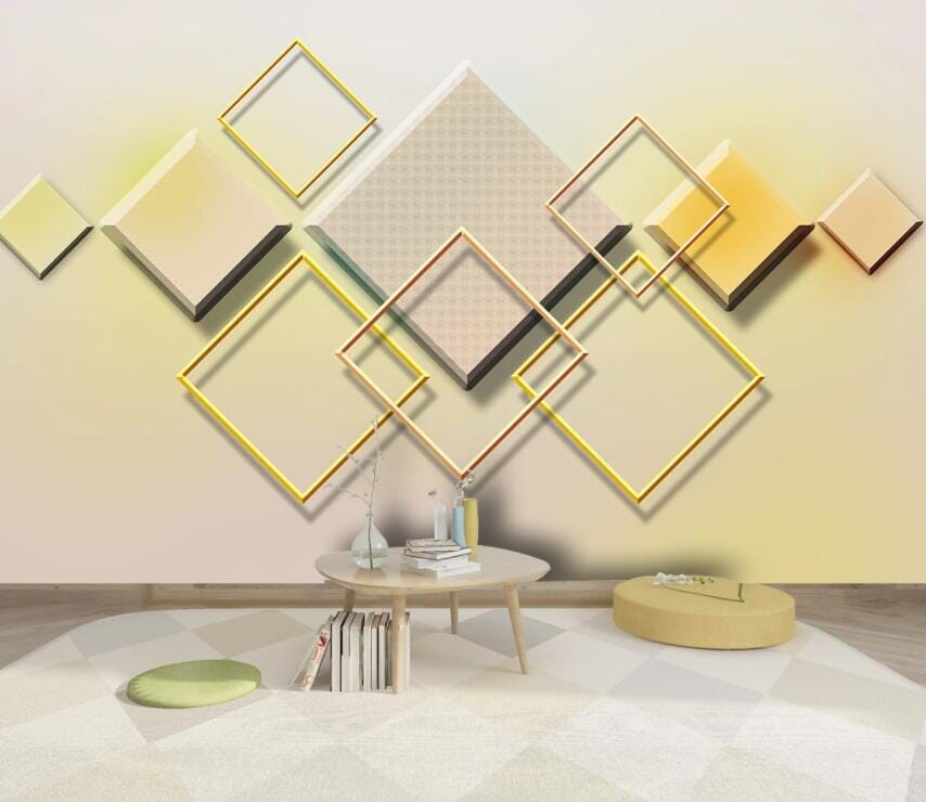 3D Simple Square 2957 Wall Murals Wallpaper AJ Wallpaper 2 