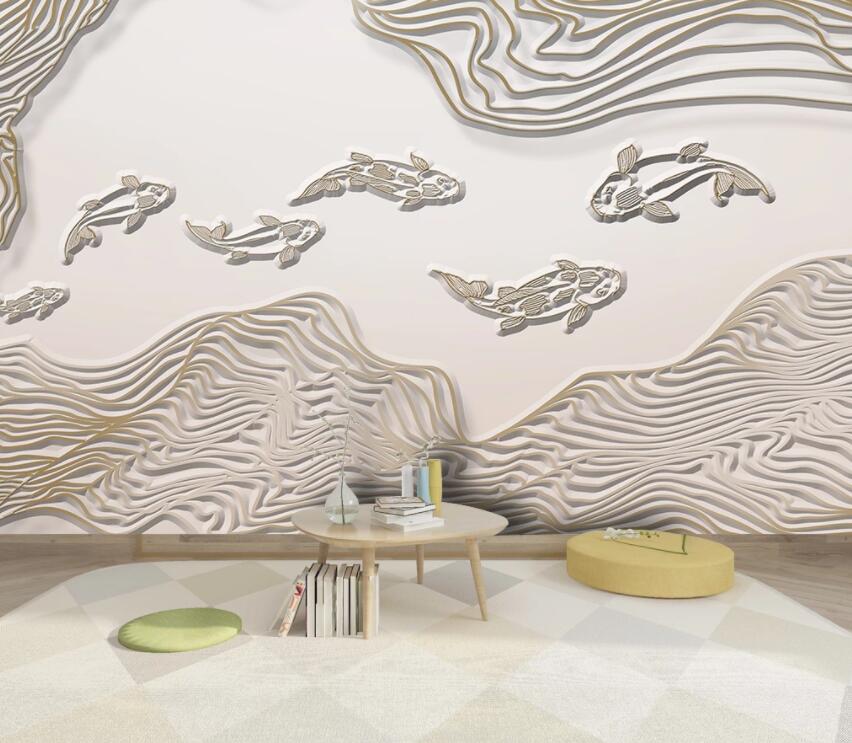 3D Goldfish 1986 Wall Murals Wallpaper AJ Wallpaper 2 