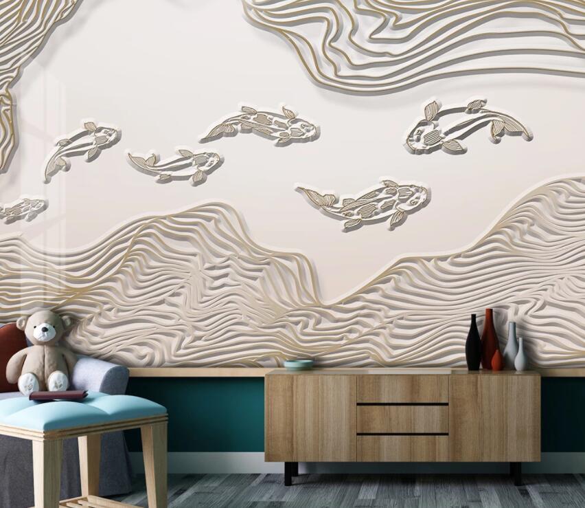 3D Goldfish 1986 Wall Murals Wallpaper AJ Wallpaper 2 