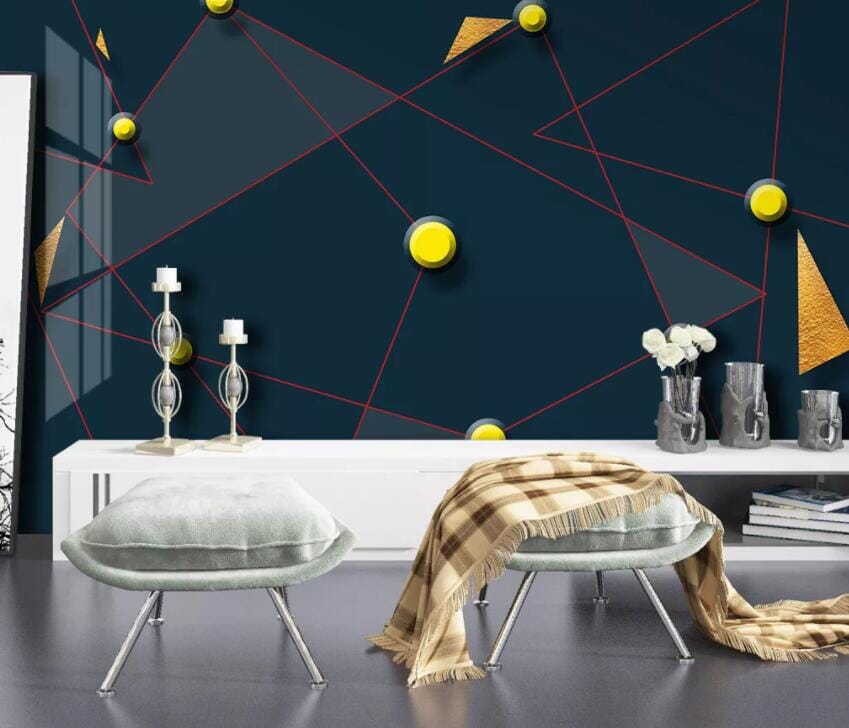 3D Golden Triangle 3064 Wall Murals Wallpaper AJ Wallpaper 2 