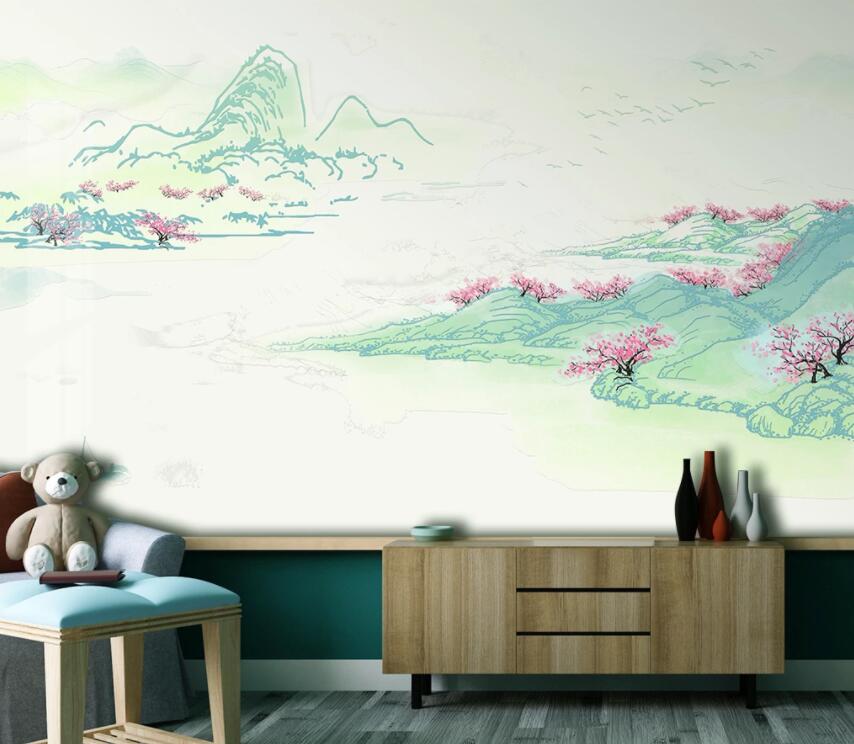 3D Rural Scenery 2030 Wall Murals Wallpaper AJ Wallpaper 2 