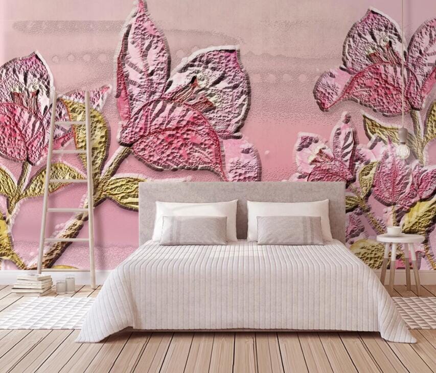 3D Pink Petals 3034 Wall Murals Wallpaper AJ Wallpaper 2 