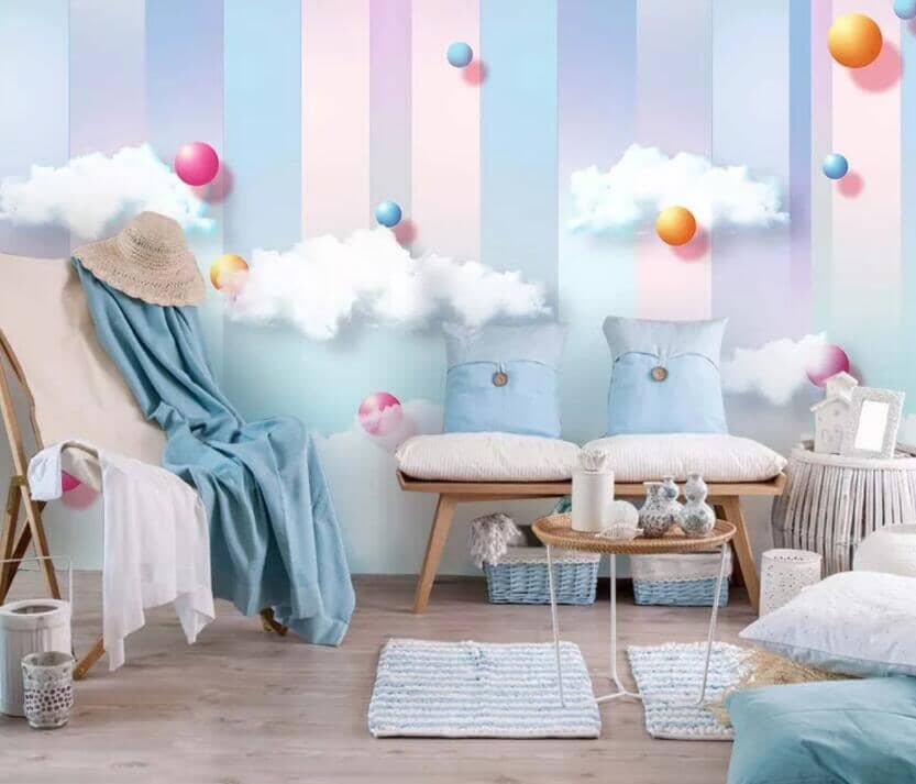 3D Colored Balls 1838 Wall Murals Wallpaper AJ Wallpaper 2 