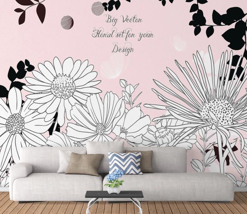 3D Sunflower Cute 1165 Wall Murals Wallpaper AJ Wallpaper 2 