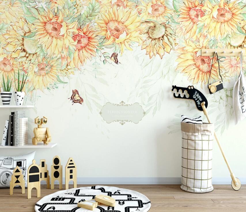 3D Colored Flowers 901 Wall Murals Wallpaper AJ Wallpaper 2 