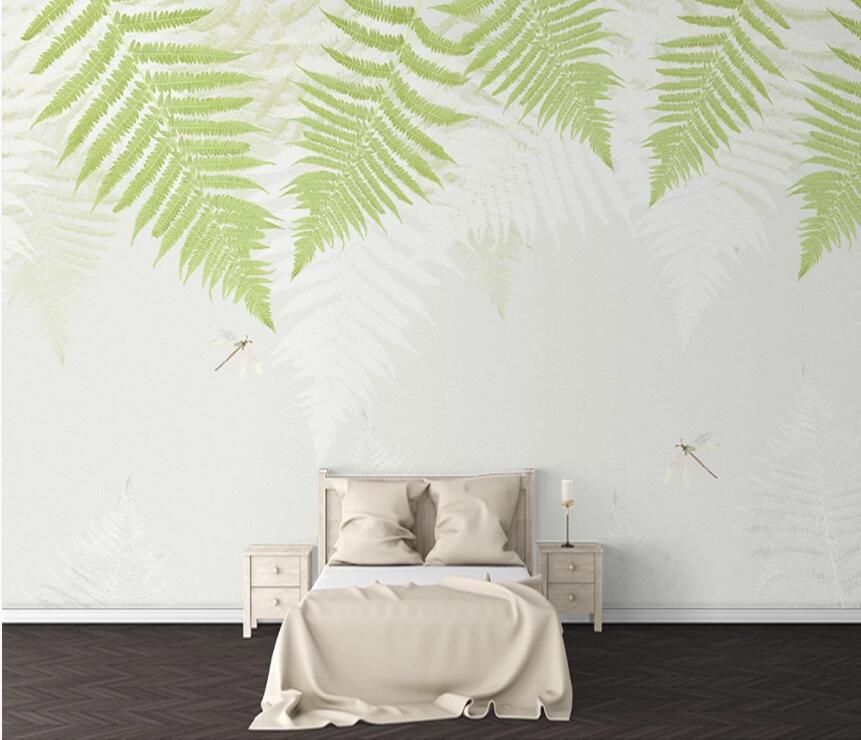 3D Green Leaf 893 Wall Murals Wallpaper AJ Wallpaper 2 