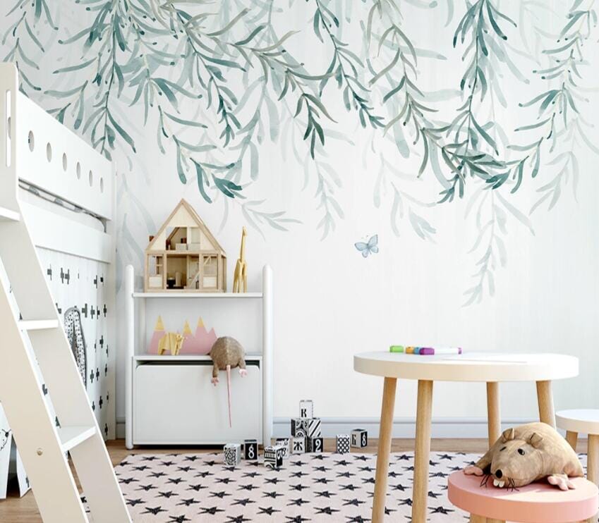 3D Small Leaves 2170 Wall Murals
