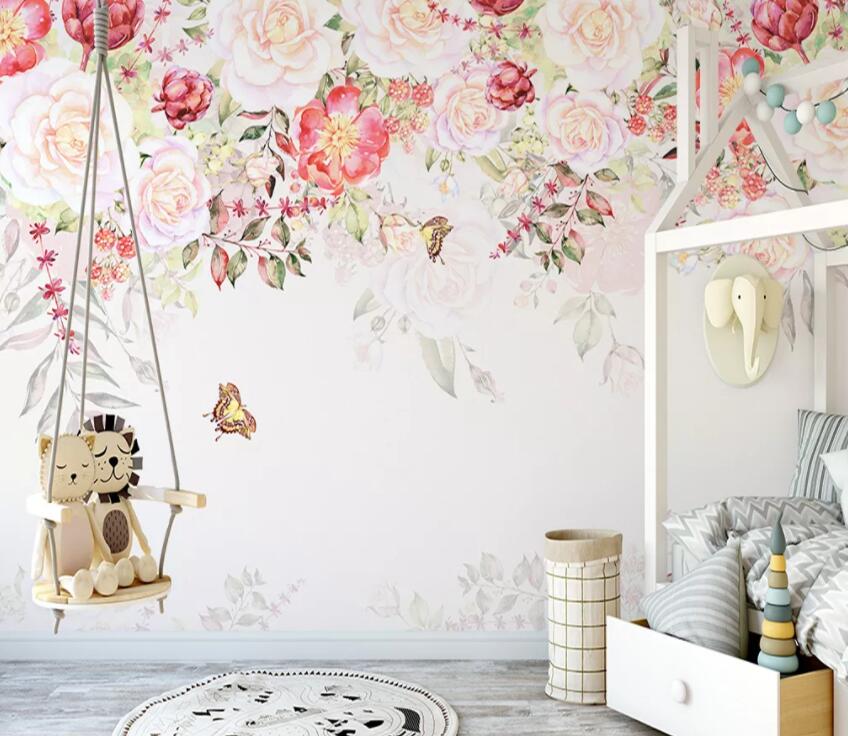 3D Colored Flowers 890 Wall Murals Wallpaper AJ Wallpaper 2 