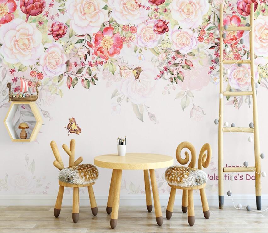 3D Colored Flowers 890 Wall Murals Wallpaper AJ Wallpaper 2 