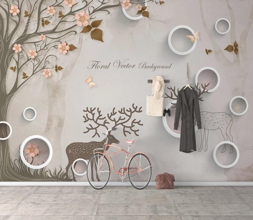 3D Forest Fawn 2161 Wall Murals Wallpaper AJ Wallpaper 2 
