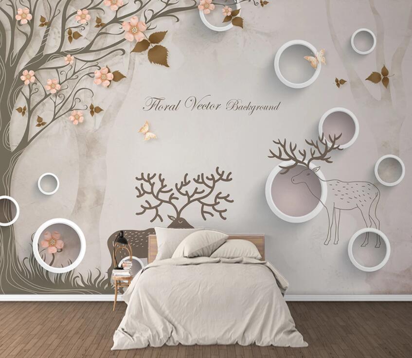 3D Forest Fawn 882 Wall Murals Wallpaper AJ Wallpaper 2 