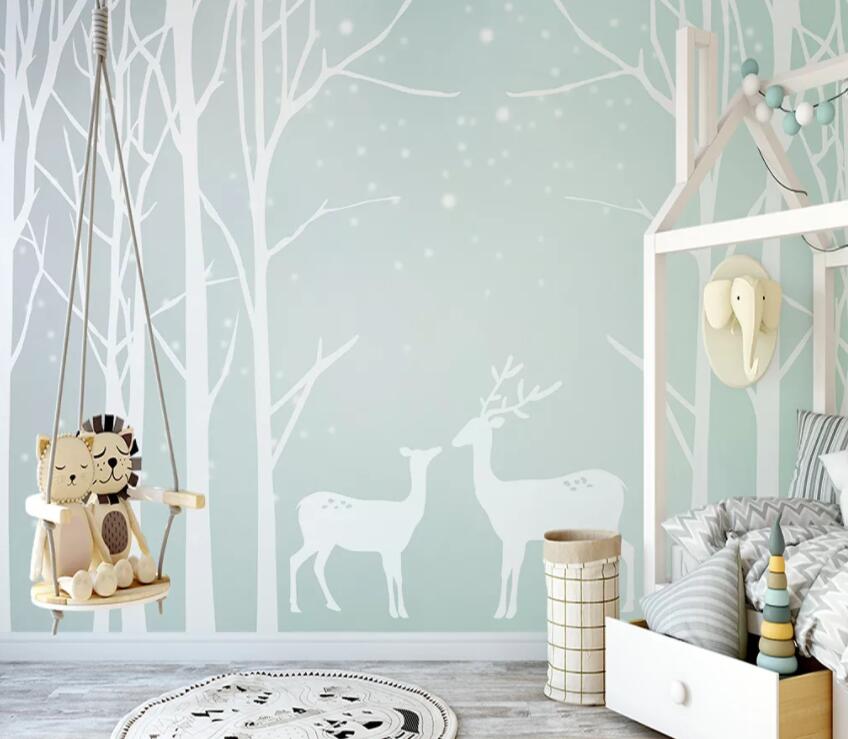 3D Forest Fawn 881 Wall Murals Wallpaper AJ Wallpaper 2 