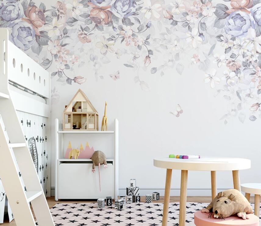 3D Colored Flowers 2154 Wall Murals