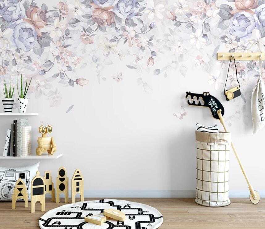 3D Colored Flowers 875 Wall Murals Wallpaper AJ Wallpaper 2 