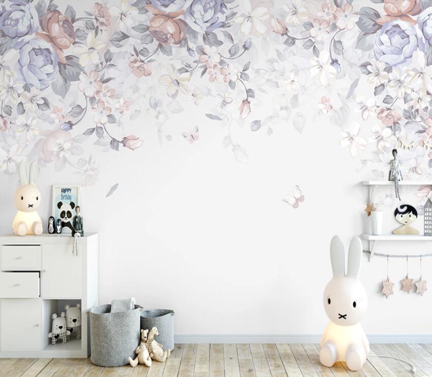 3D Colored Flowers 875 Wall Murals Wallpaper AJ Wallpaper 2 