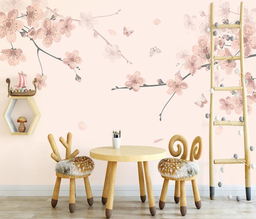3D Pink Flowers 871 Wall Murals Wallpaper AJ Wallpaper 2 