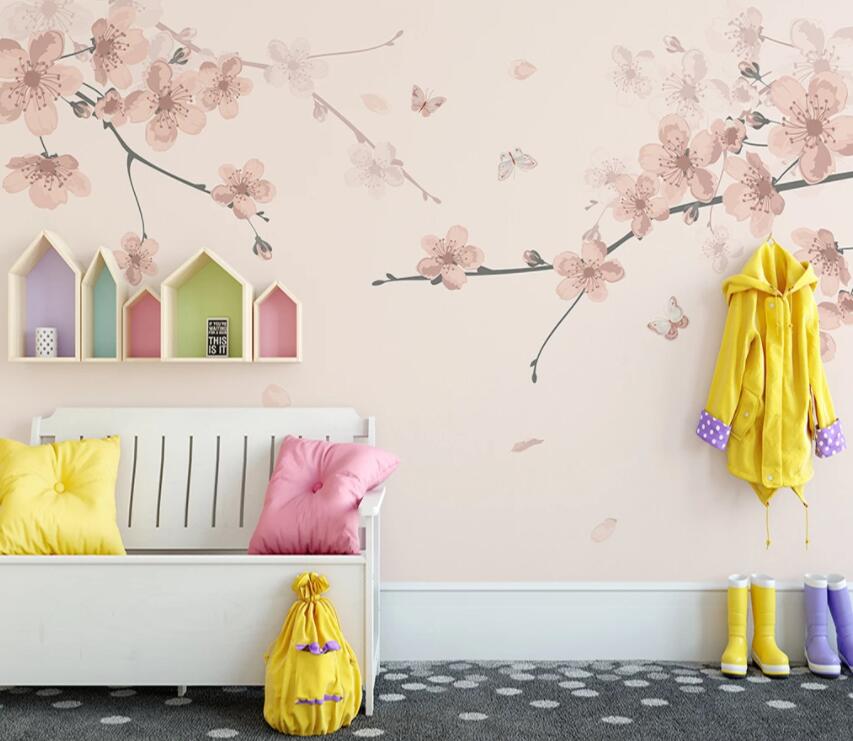 3D Pink Flowers 871 Wall Murals Wallpaper AJ Wallpaper 2 