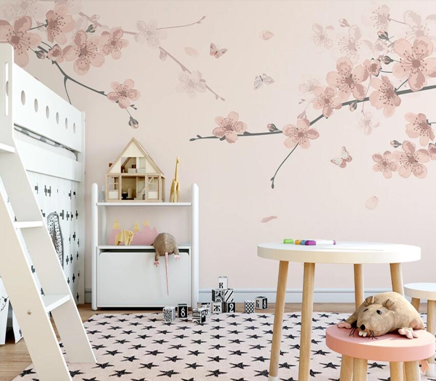 3D Pink Flowers 871 Wall Murals Wallpaper AJ Wallpaper 2 