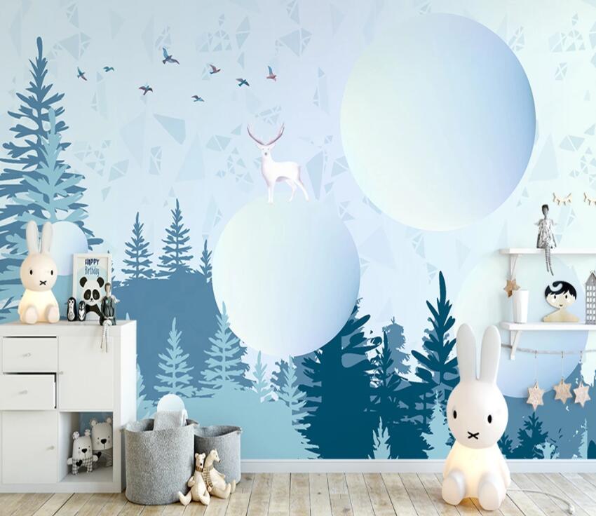 3D Forest Fawn 860 Wall Murals Wallpaper AJ Wallpaper 2 