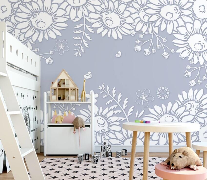 3D Flower Bird 2141 Wall Murals Wallpaper AJ Wallpaper 2 