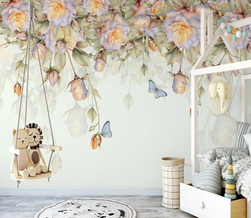 3D Colored Flowers 840 Wall Murals Wallpaper AJ Wallpaper 2 