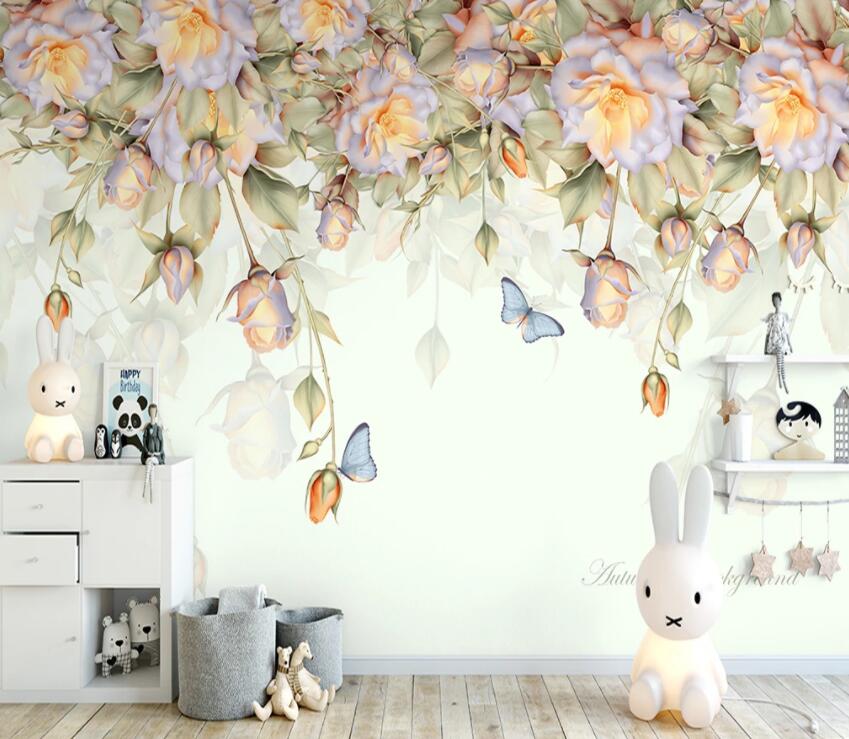 3D Colored Flowers 840 Wall Murals Wallpaper AJ Wallpaper 2 