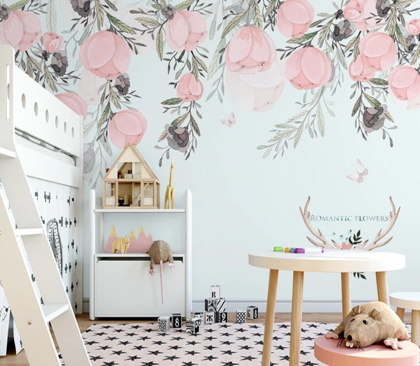 3D Colored Flowers 839 Wall Murals Wallpaper AJ Wallpaper 2 