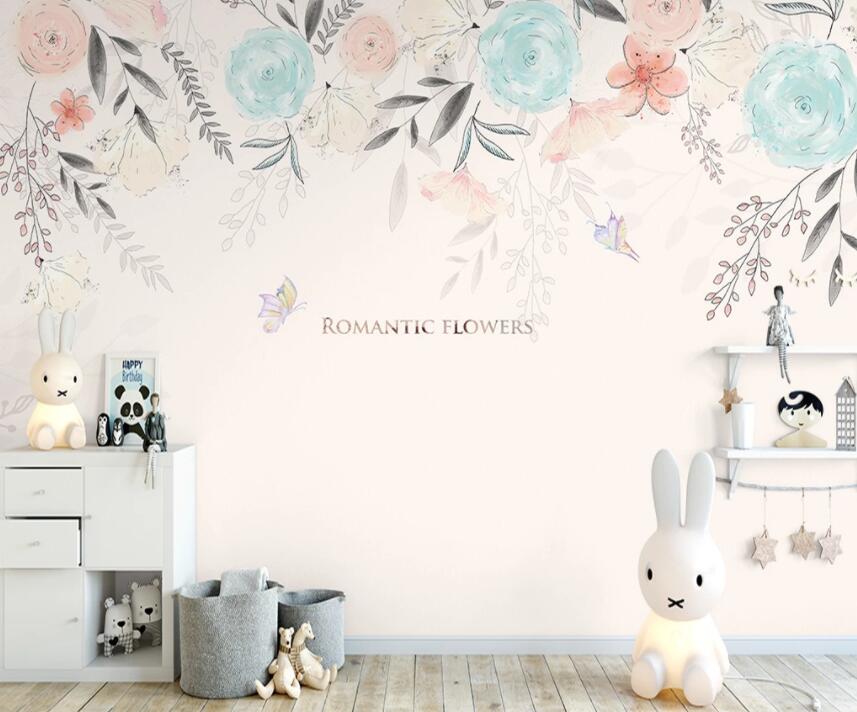 3D Colored Flowers 836 Wall Murals Wallpaper AJ Wallpaper 2 