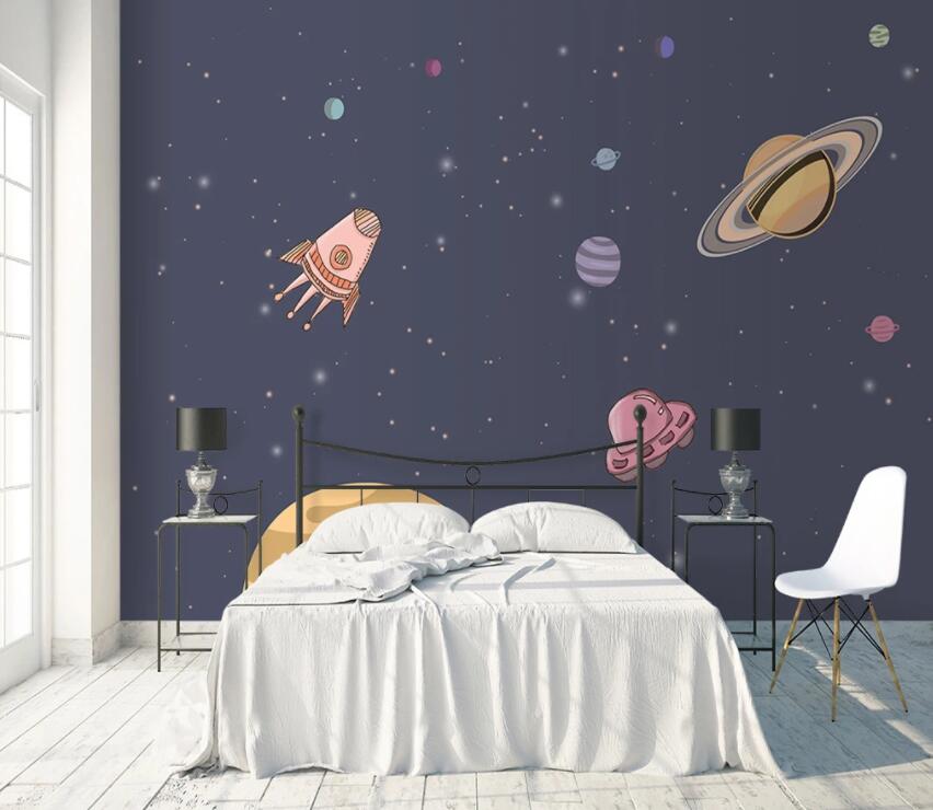 3D Space Ship 817 Wall Murals Wallpaper AJ Wallpaper 2 