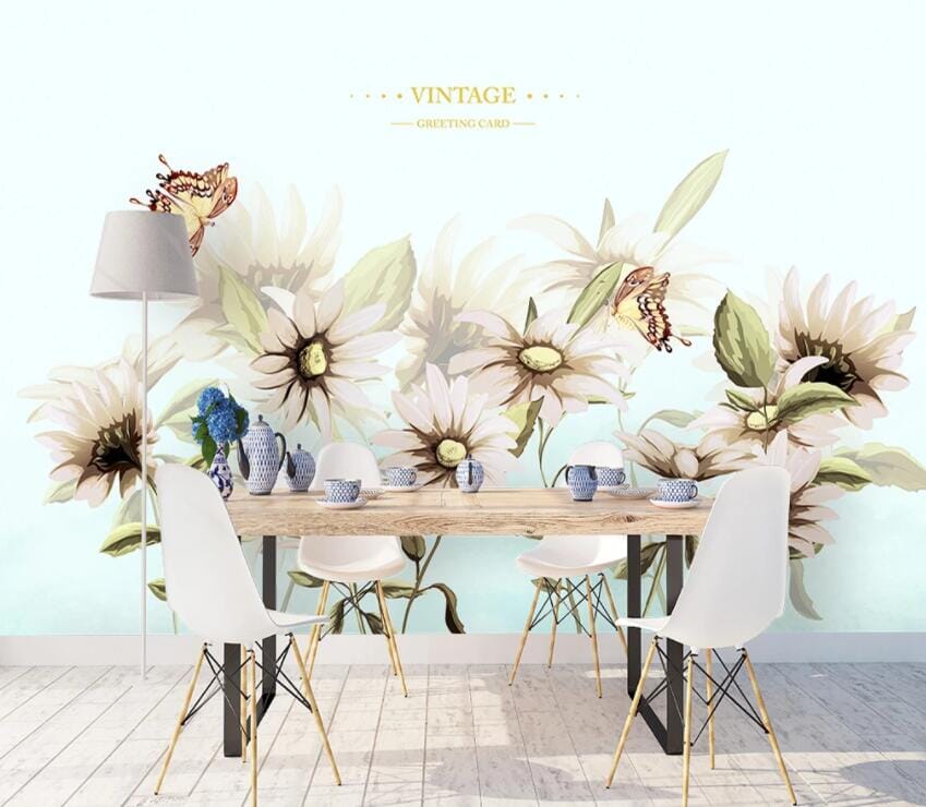 3D Bee Flower 2103 Wall Murals Wallpaper AJ Wallpaper 2 