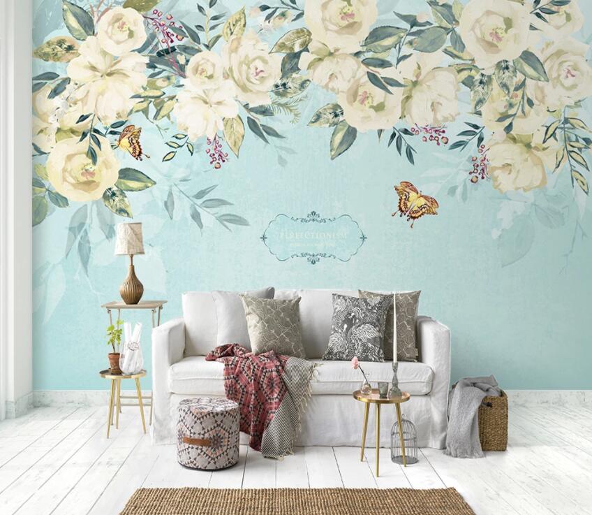 3D Colored Flowers 805 Wall Murals Wallpaper AJ Wallpaper 2 