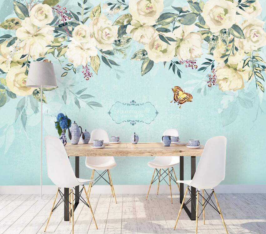 3D Colored Flowers 805 Wall Murals Wallpaper AJ Wallpaper 2 