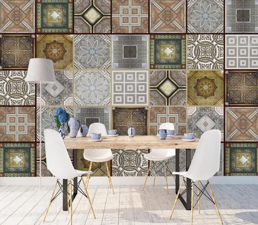3D Color Geometry 2176 Wall Murals Wallpaper AJ Wallpaper 2 