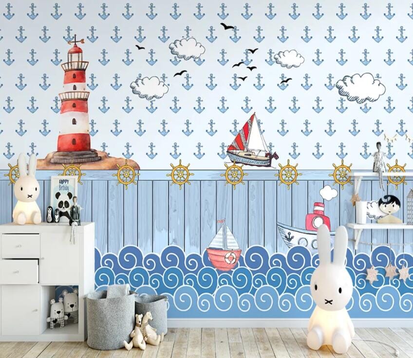 3D Light Ship 2149 Wall Murals Wallpaper AJ Wallpaper 2 