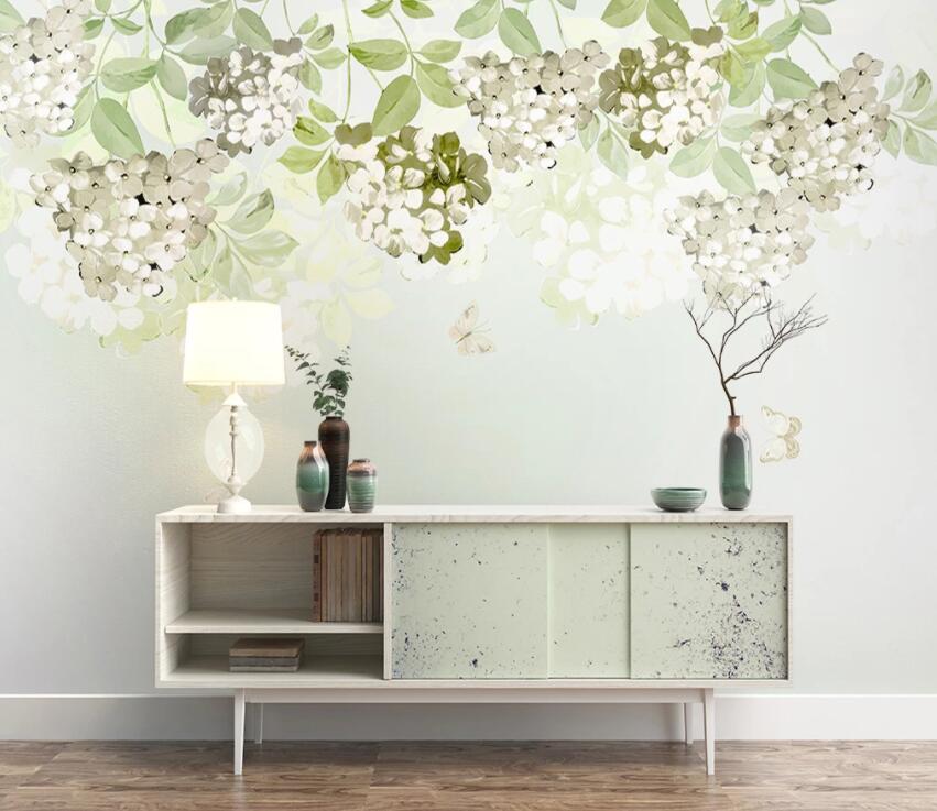3D Flower Leaves 725 Wall Murals Wallpaper AJ Wallpaper 2 