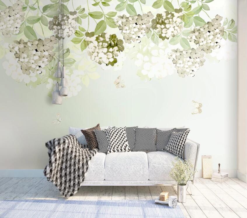 3D Flower Leaves 725 Wall Murals Wallpaper AJ Wallpaper 2 