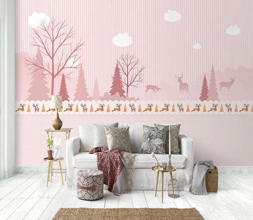 3D Pink World 2129 Wall Murals Wallpaper AJ Wallpaper 2 