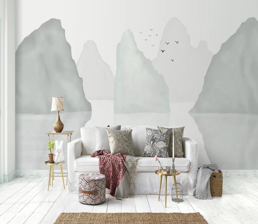 3D High Mountain 701 Wall Murals Wallpaper AJ Wallpaper 2 