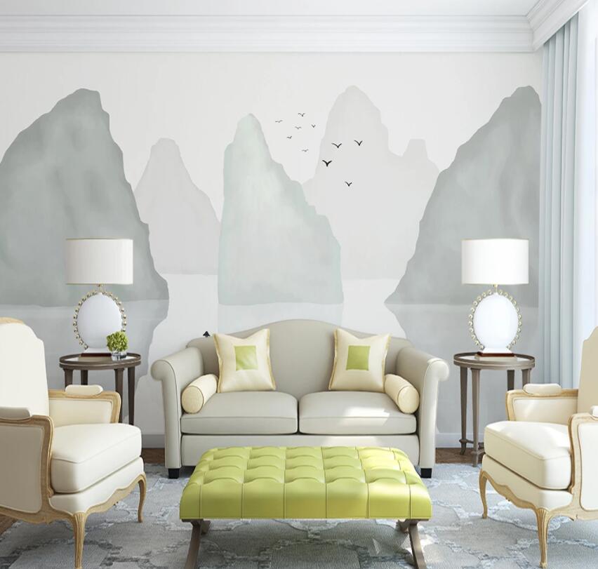 3D High Mountain 701 Wall Murals Wallpaper AJ Wallpaper 2 