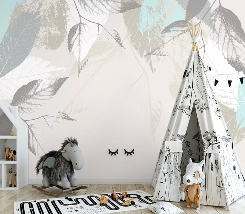 3D Colored Leaves 2004 Wall Murals Wallpaper AJ Wallpaper 2 
