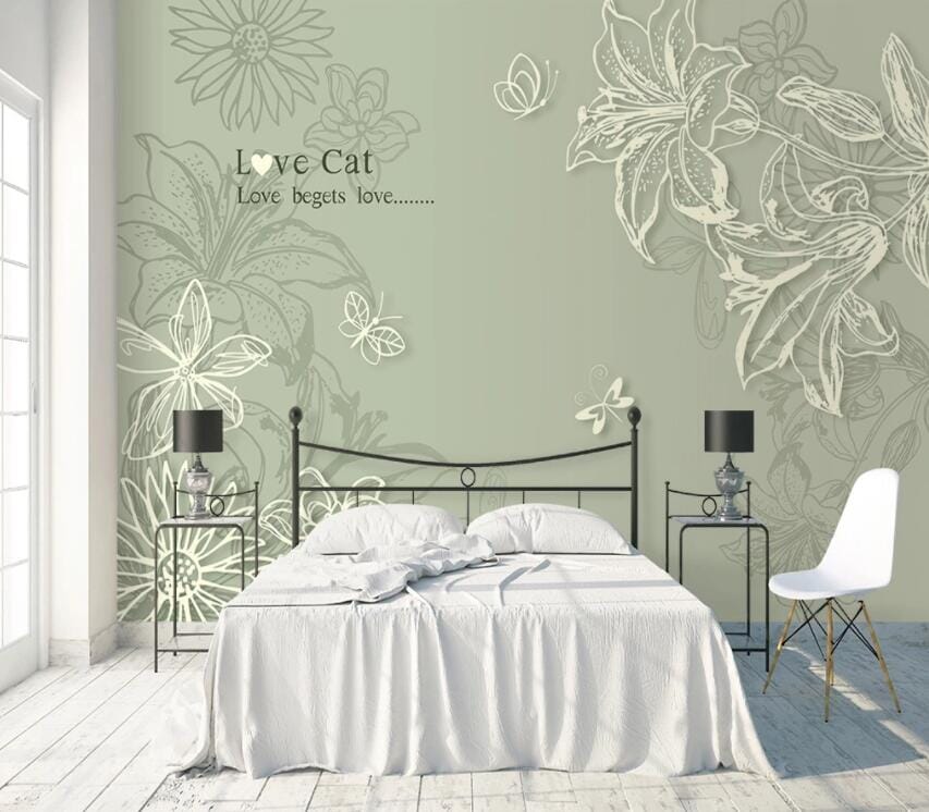 3D Flower Lines 1995 Wall Murals Wallpaper AJ Wallpaper 2 