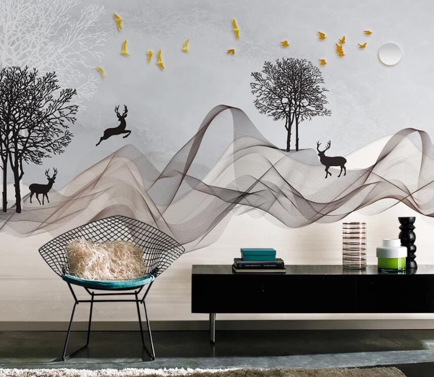 3D Tree Fawn 1984 Wall Murals Wallpaper AJ Wallpaper 2 