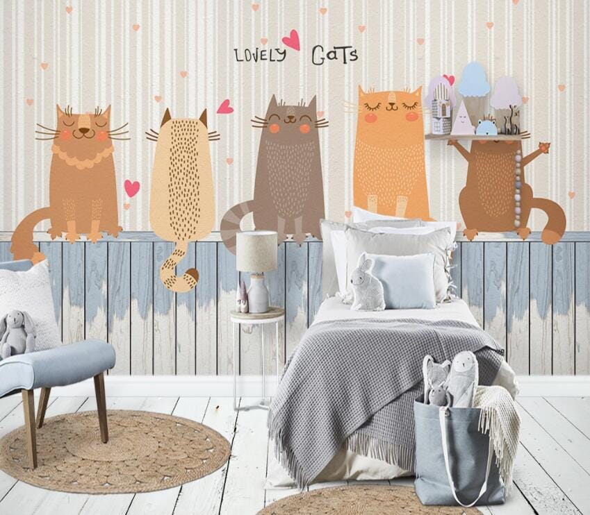 3D Cute Animal 1975 Wall Murals Wallpaper AJ Wallpaper 2 