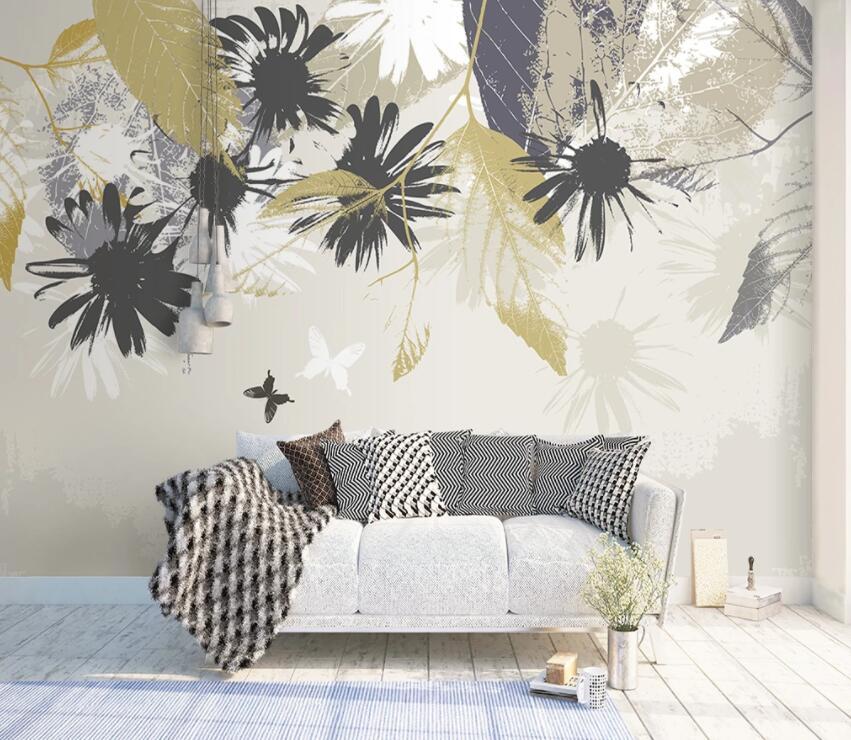 3D Graffiti Leaves 630 Wall Murals Wallpaper AJ Wallpaper 2 