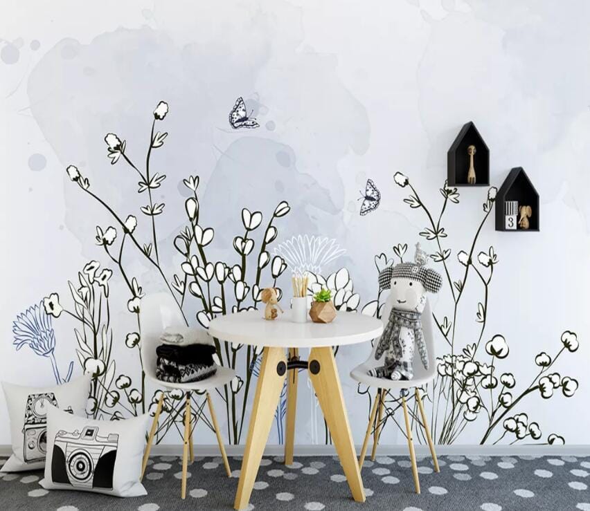 3D Pansy 1939 Wall Murals Wallpaper AJ Wallpaper 2 