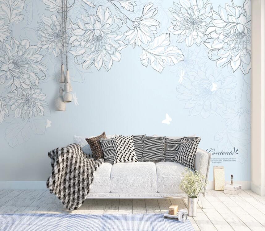 3D Cute Flowers 587 Wall Murals Wallpaper AJ Wallpaper 2 
