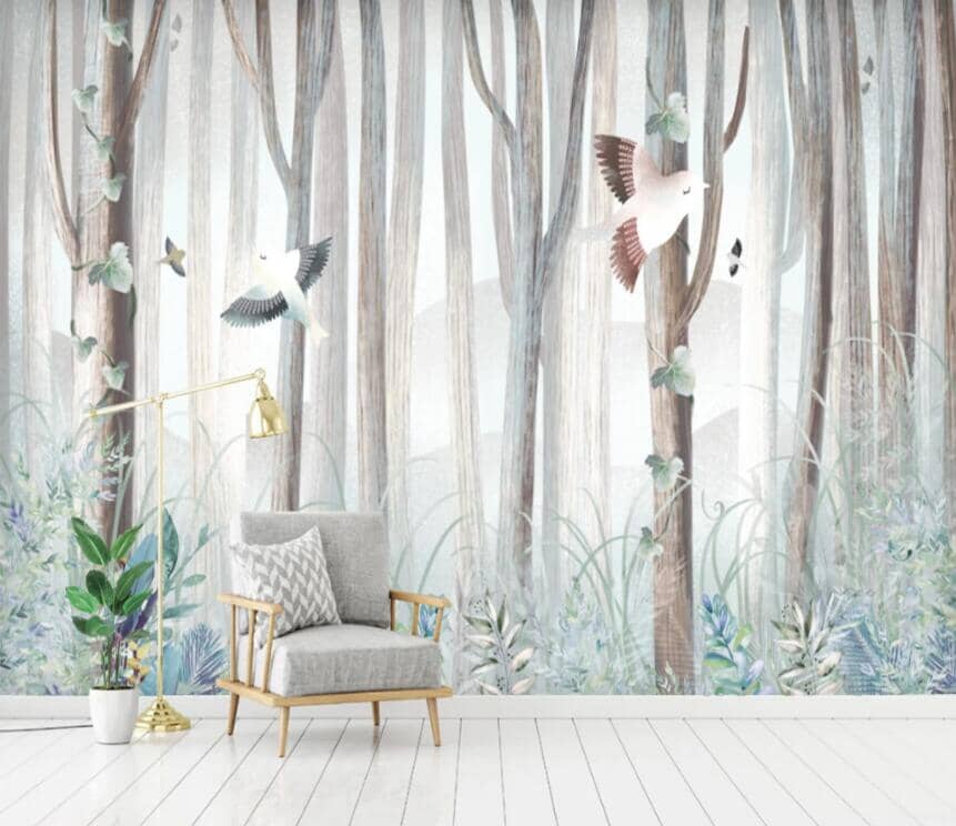 3D Forest Bird 1728 Wall Murals Wallpaper AJ Wallpaper 2 