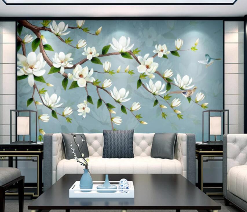3D Flowering Branches 298 Wall Murals Wallpaper AJ Wallpaper 2 